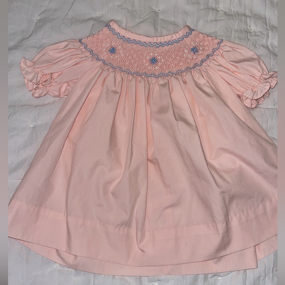 Be Mine 3m Pink Smocked Dress